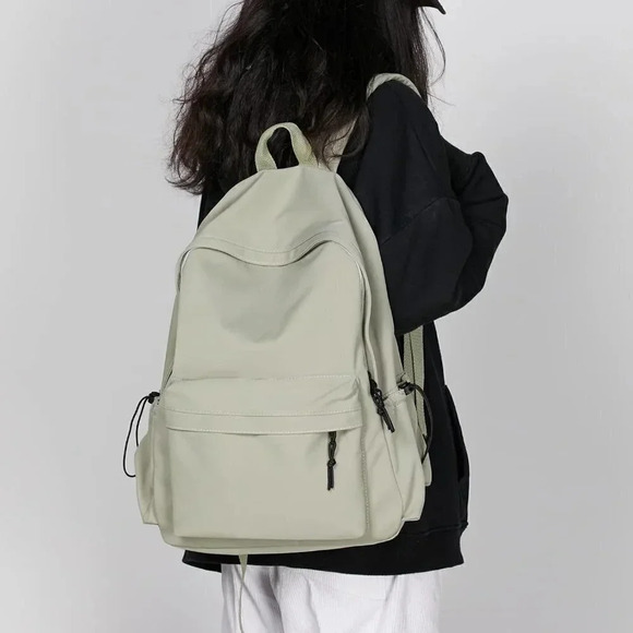 Unisex  Nylon Laptop Bag Travel Daypack Waterproof Casual School Bag A2-Green - Picture 6 of 6